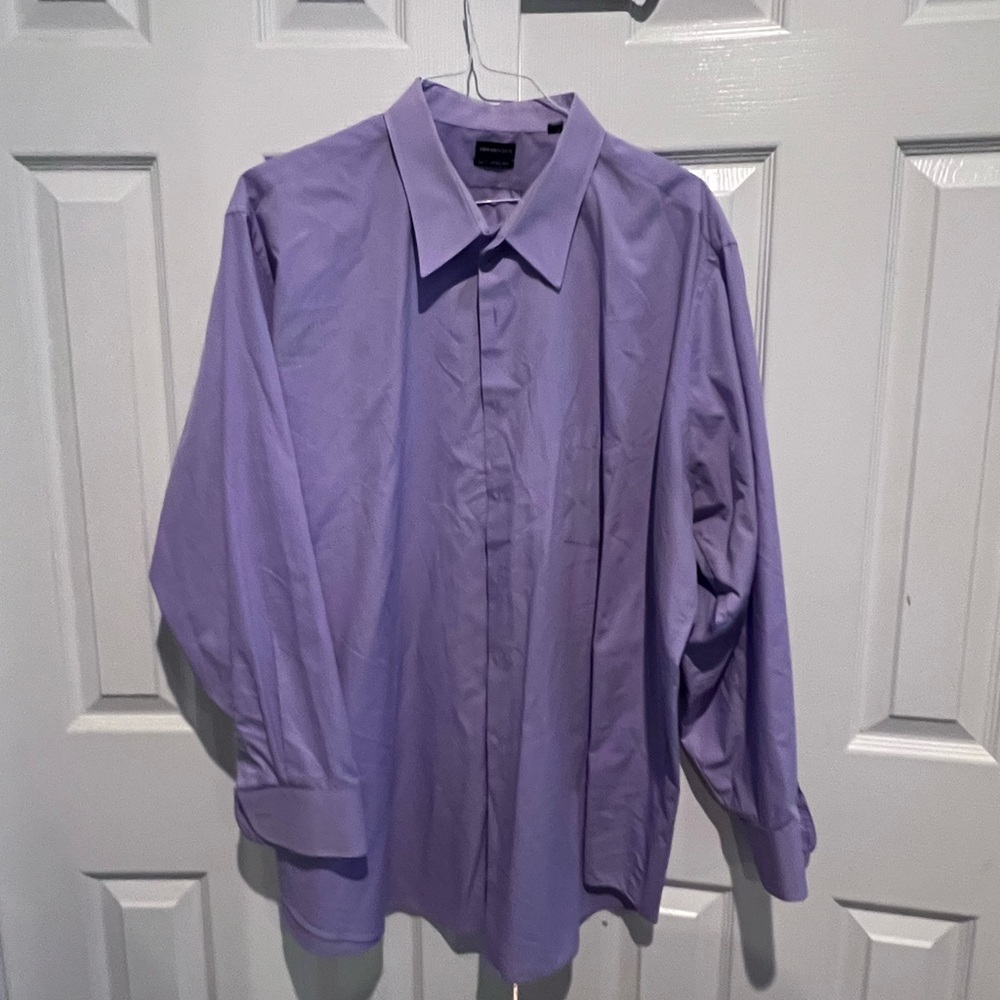Van Heusen Big Fit Light Purple Dress Shirt
